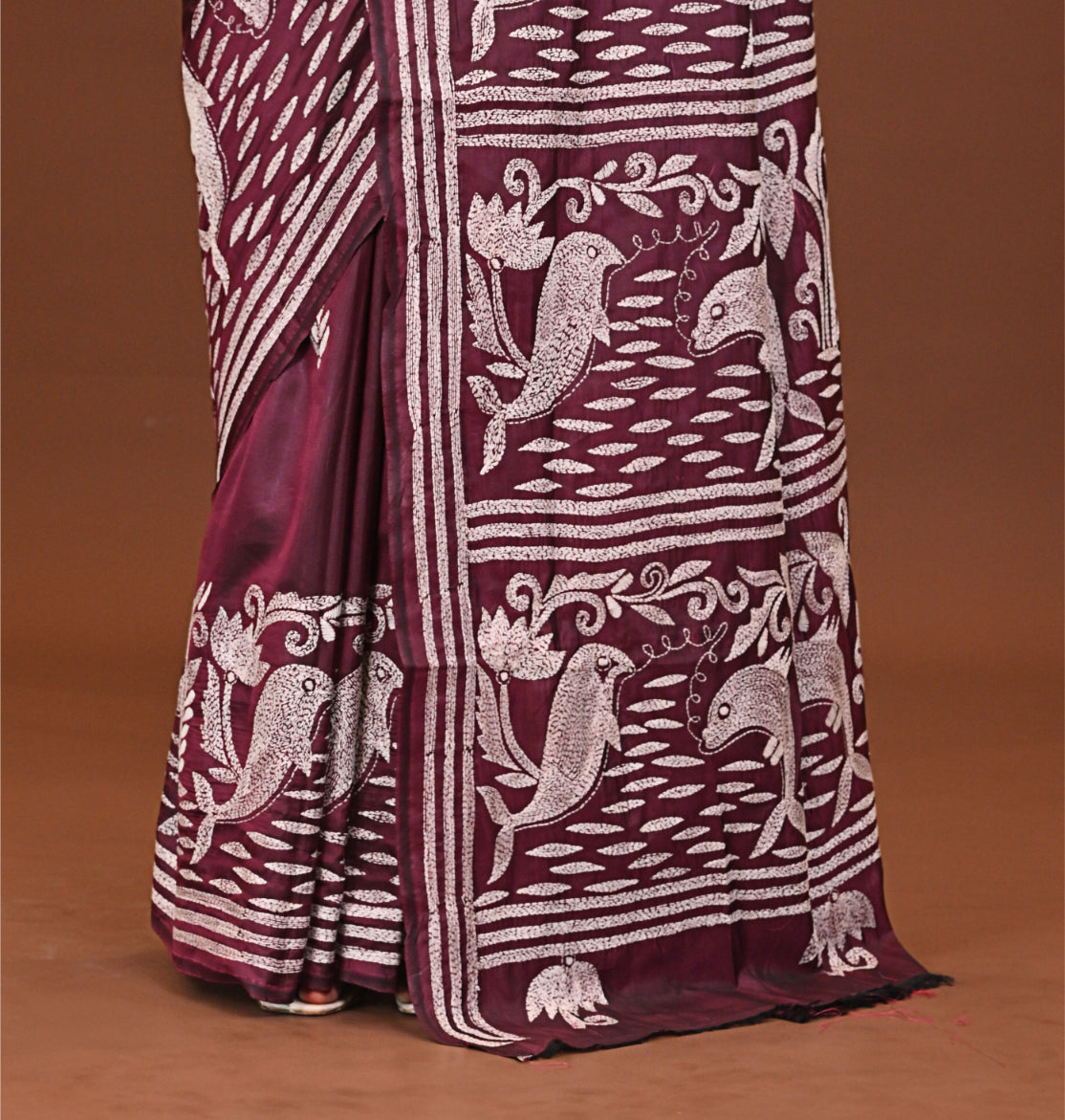 Blended Silk Kantha Saree