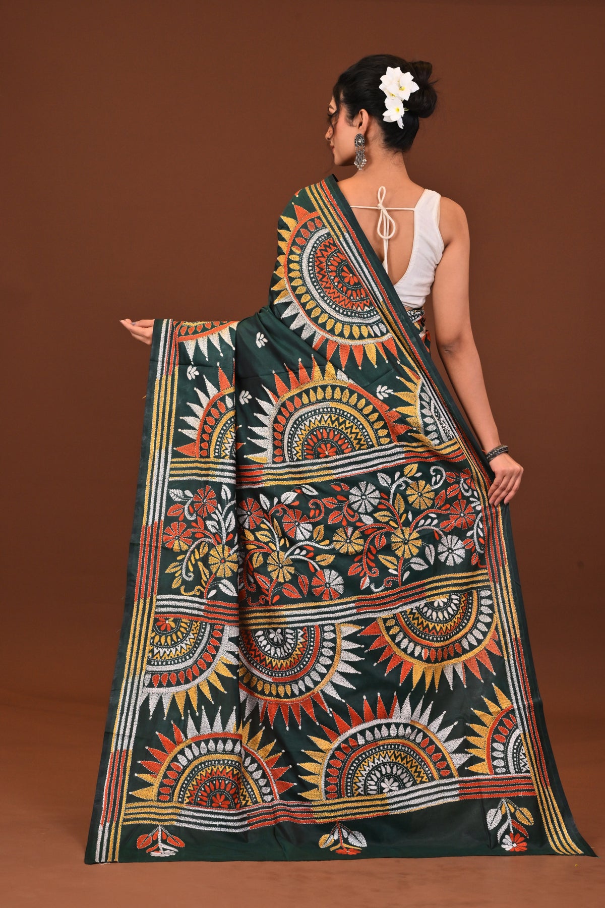 Blended Silk Kantha Saree