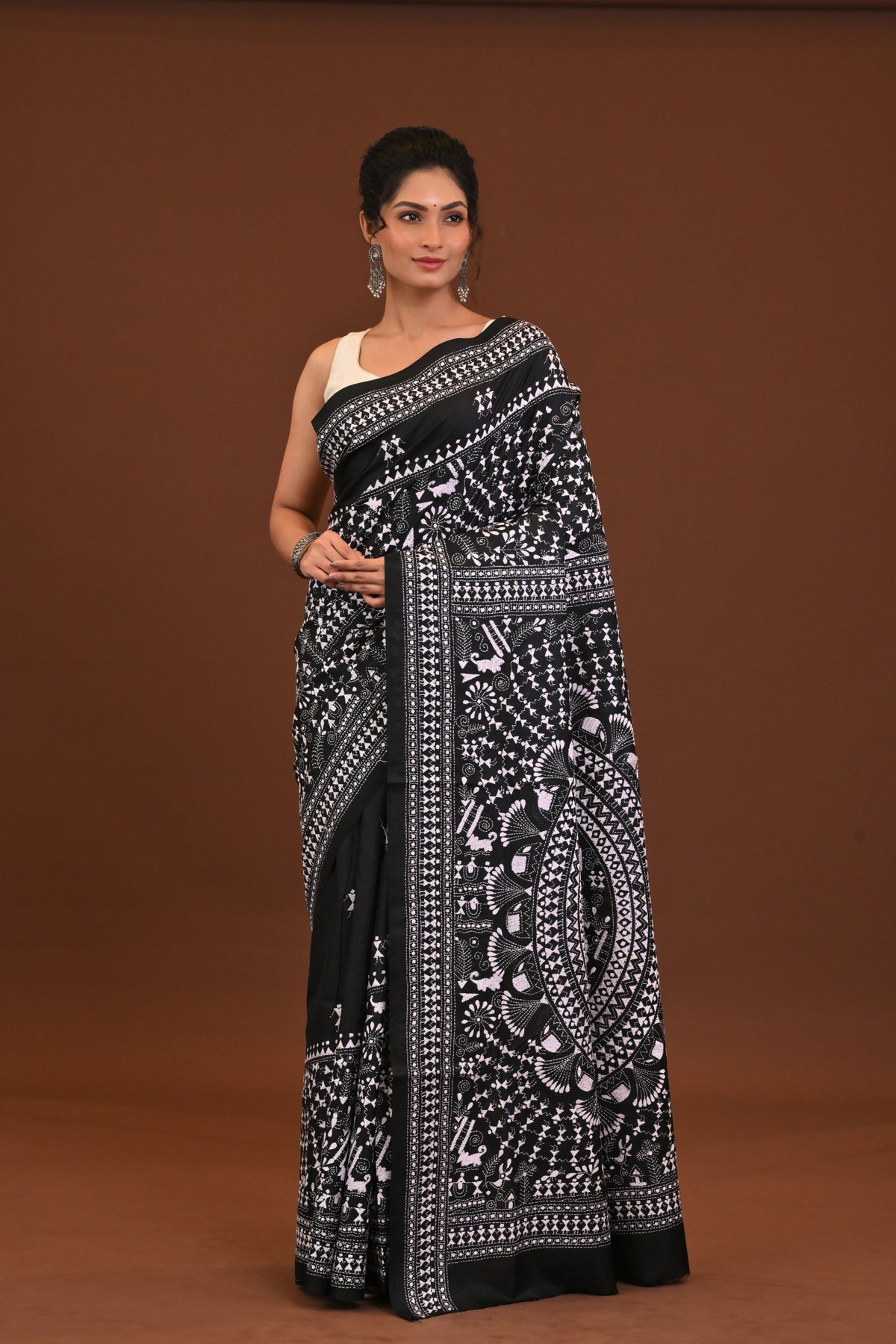 Pure Silk Kantha Saree