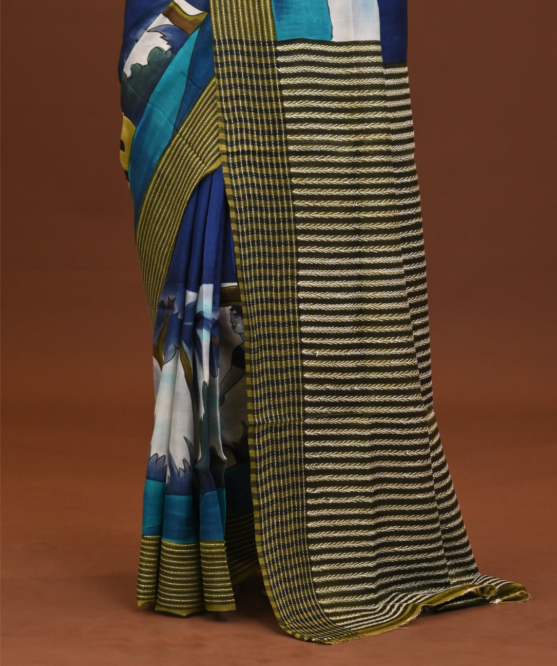 Jalchuri Silk Katha Saree