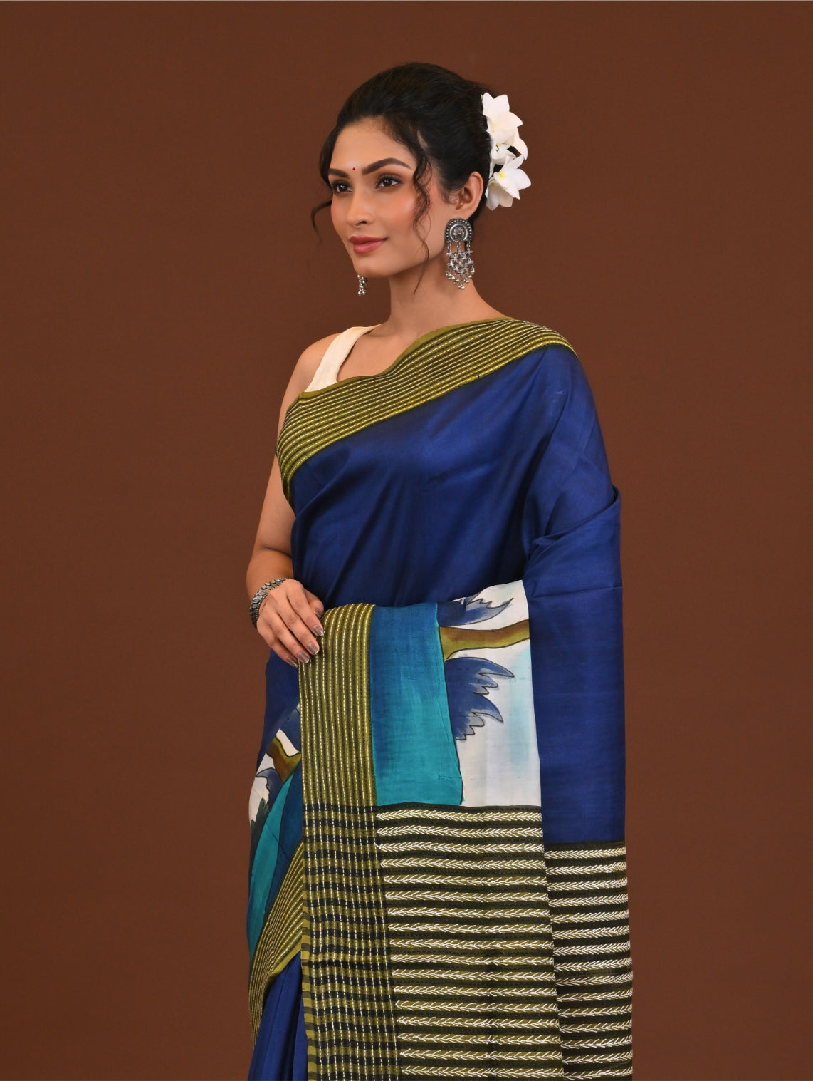 Jalchuri Silk Katha Saree