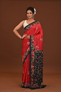 Tussar Dye Parsi Saree
