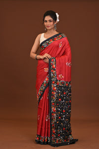 Tussar Dye Parsi Saree