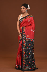 Tussar Dye Parsi Saree