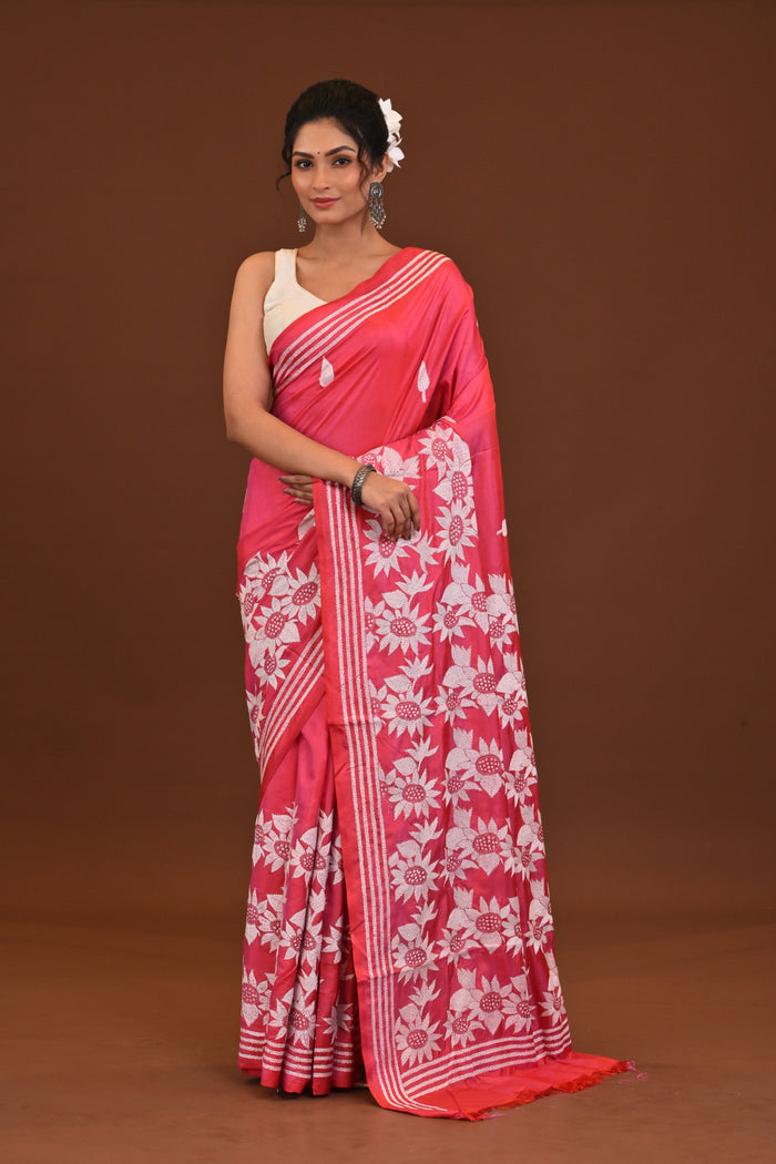 Blended Silk Kantha Saree