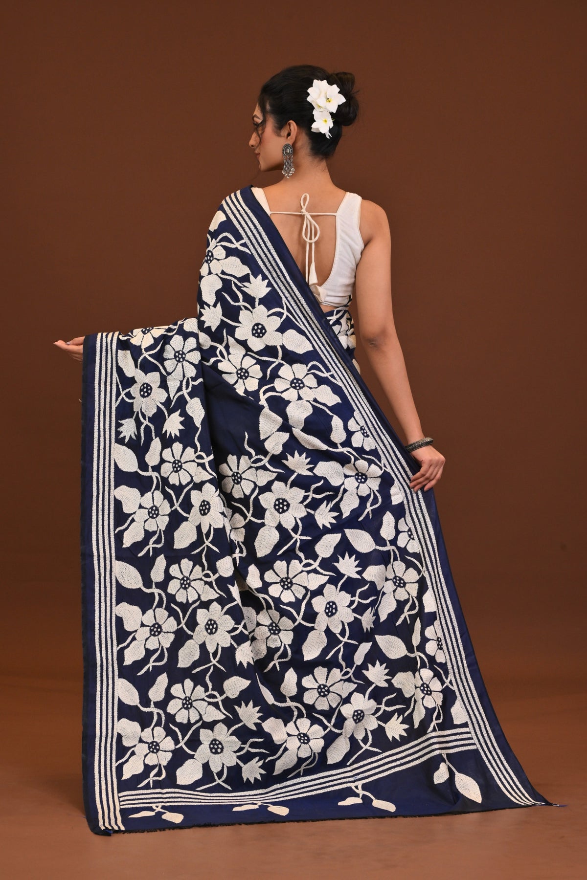 Blended Silk Kantha Saree