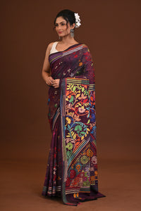 Blended Silk Kantha Saree
