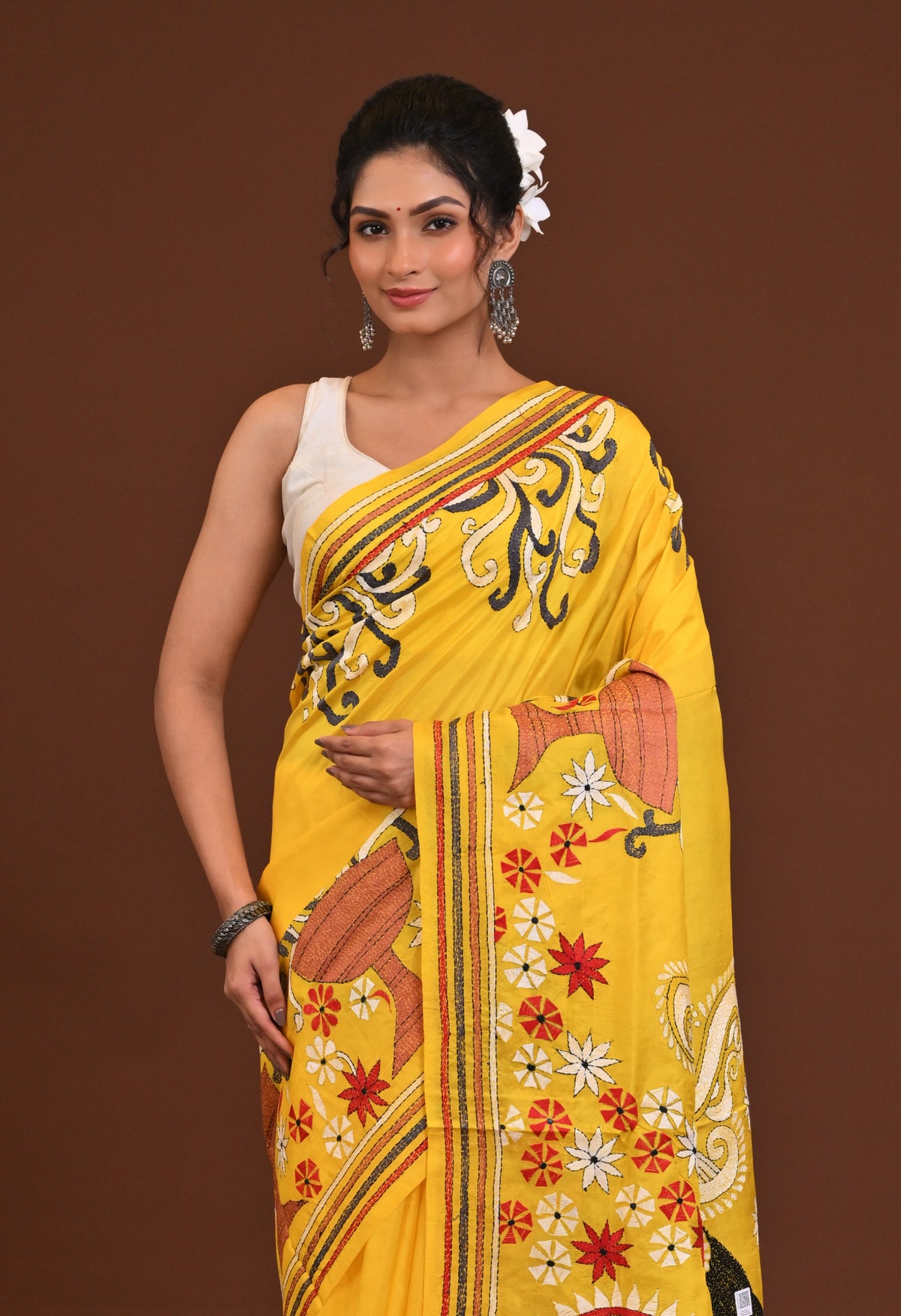Pure Silk Kantha Saree