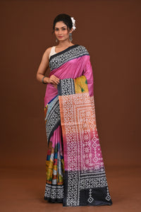 Tussar Fusion Kantha Saree
