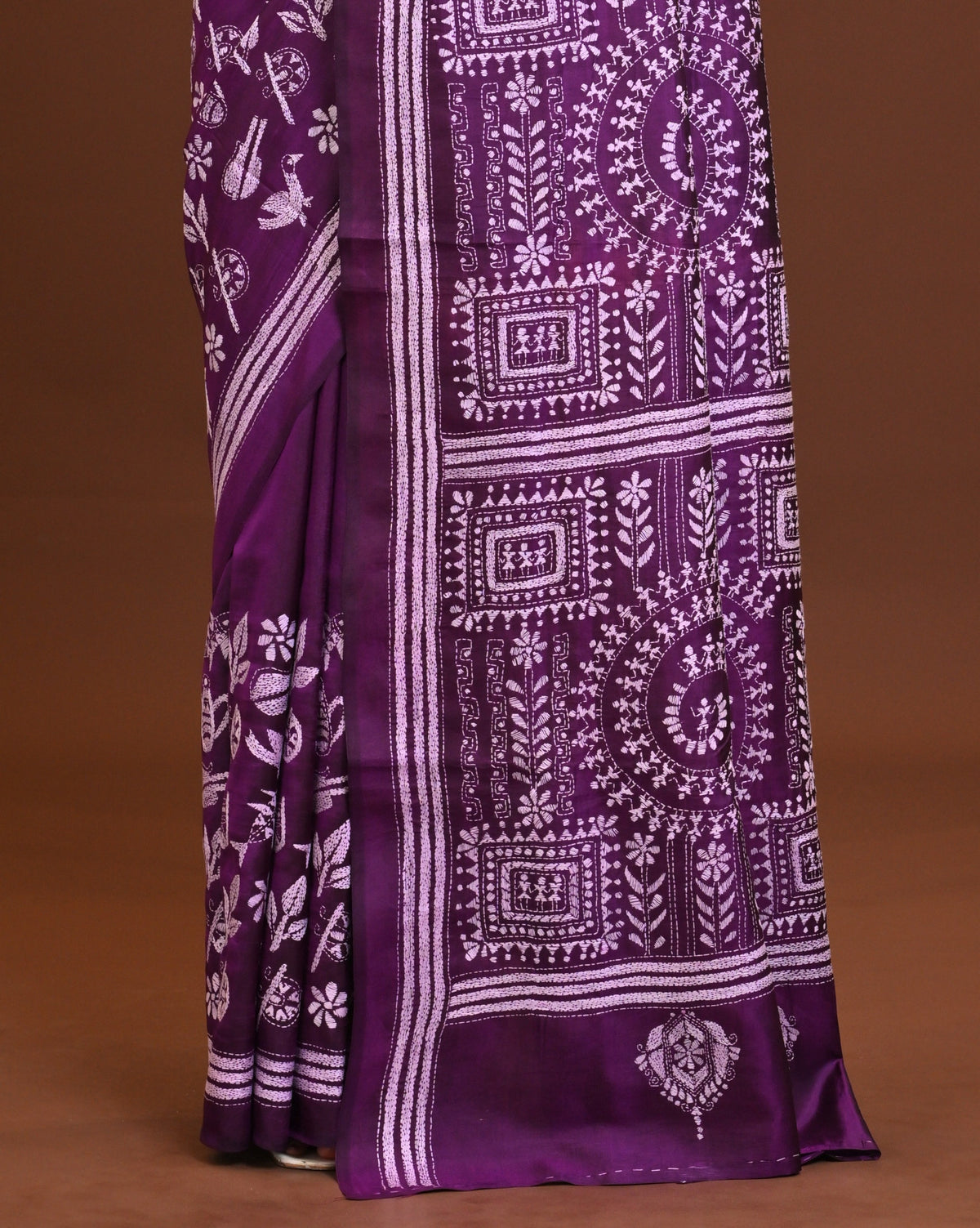 Pure Silk Kantha Saree