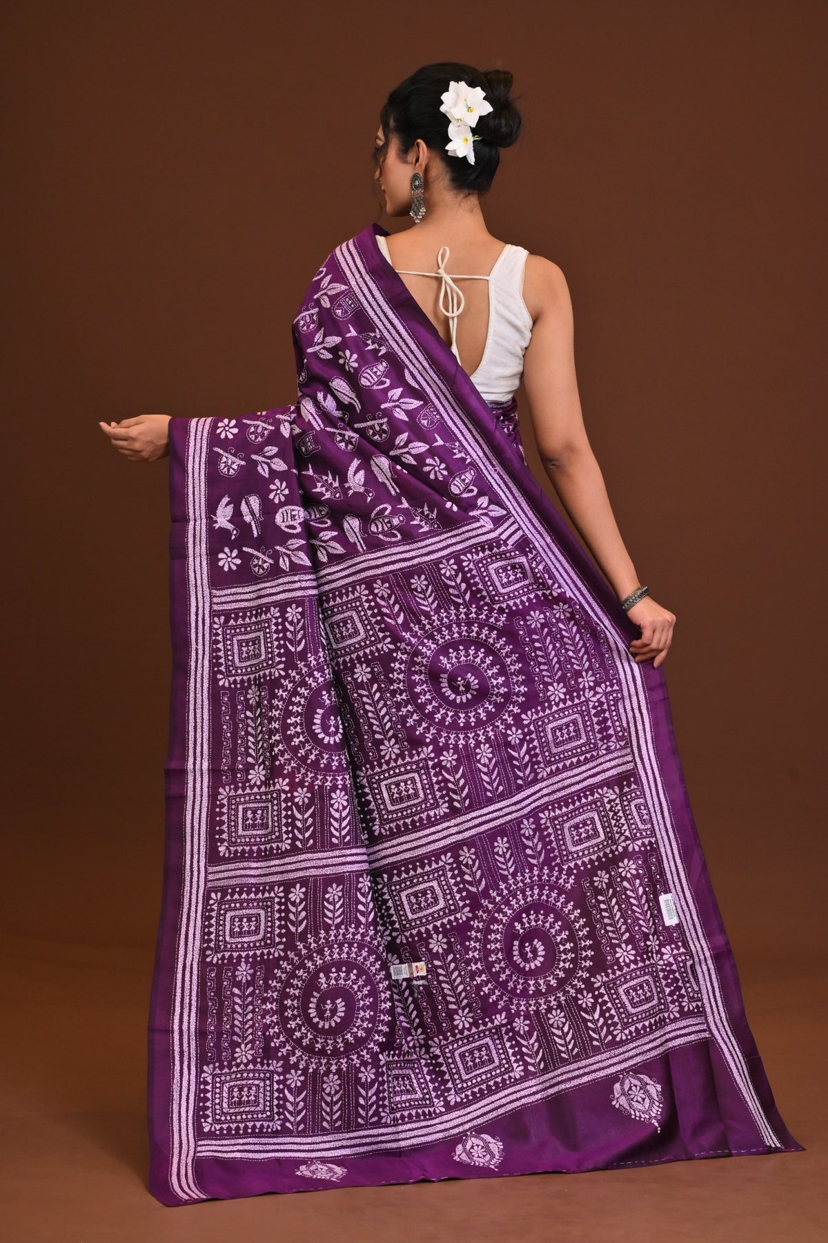 Pure Silk Kantha Saree