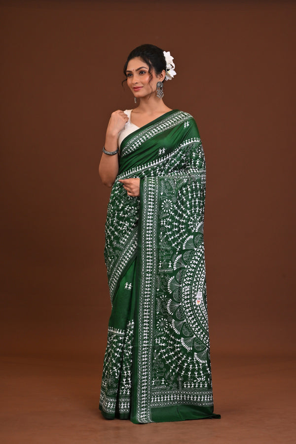 Pure Silk Kantha Saree
