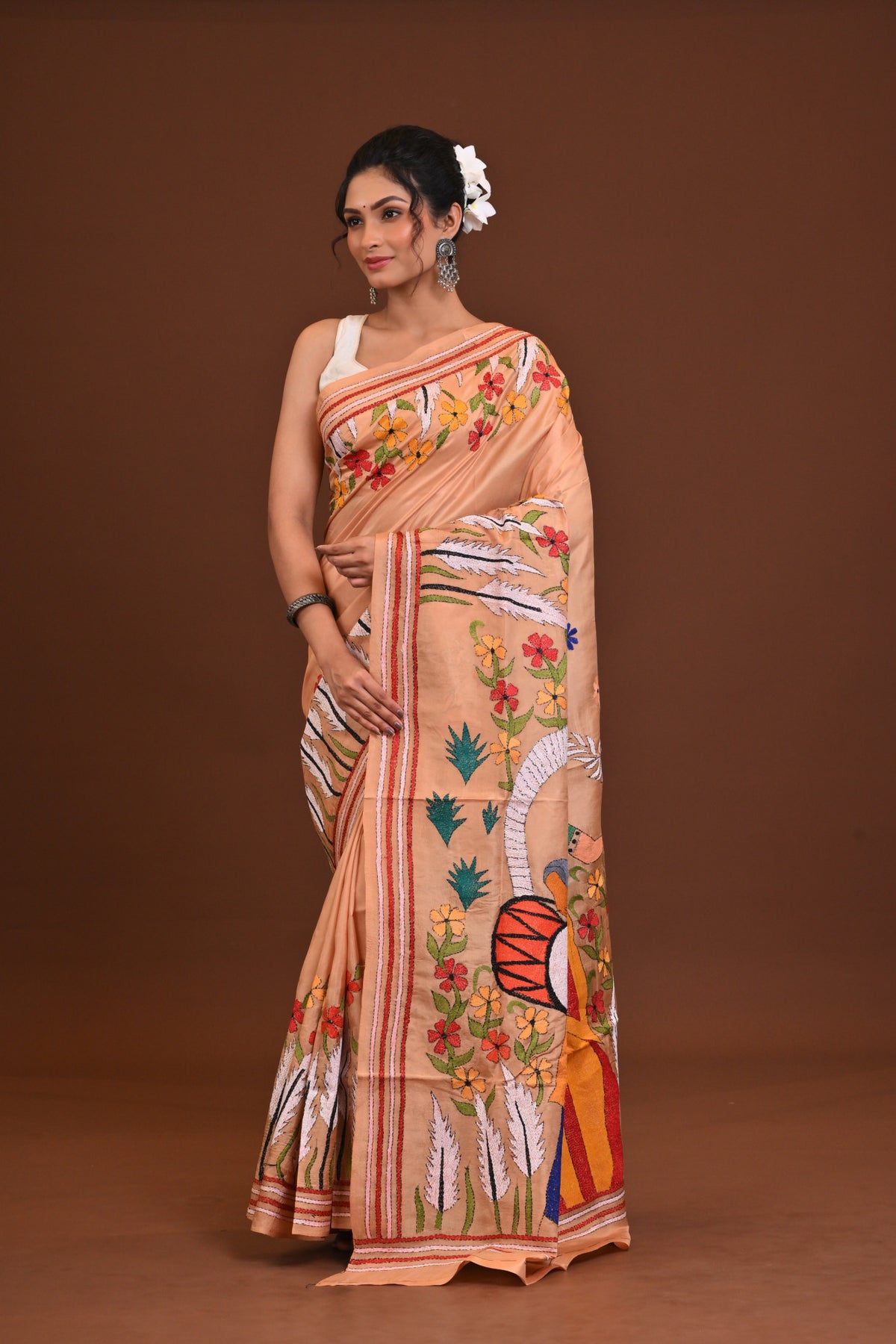 Pure Silk Kantha Saree