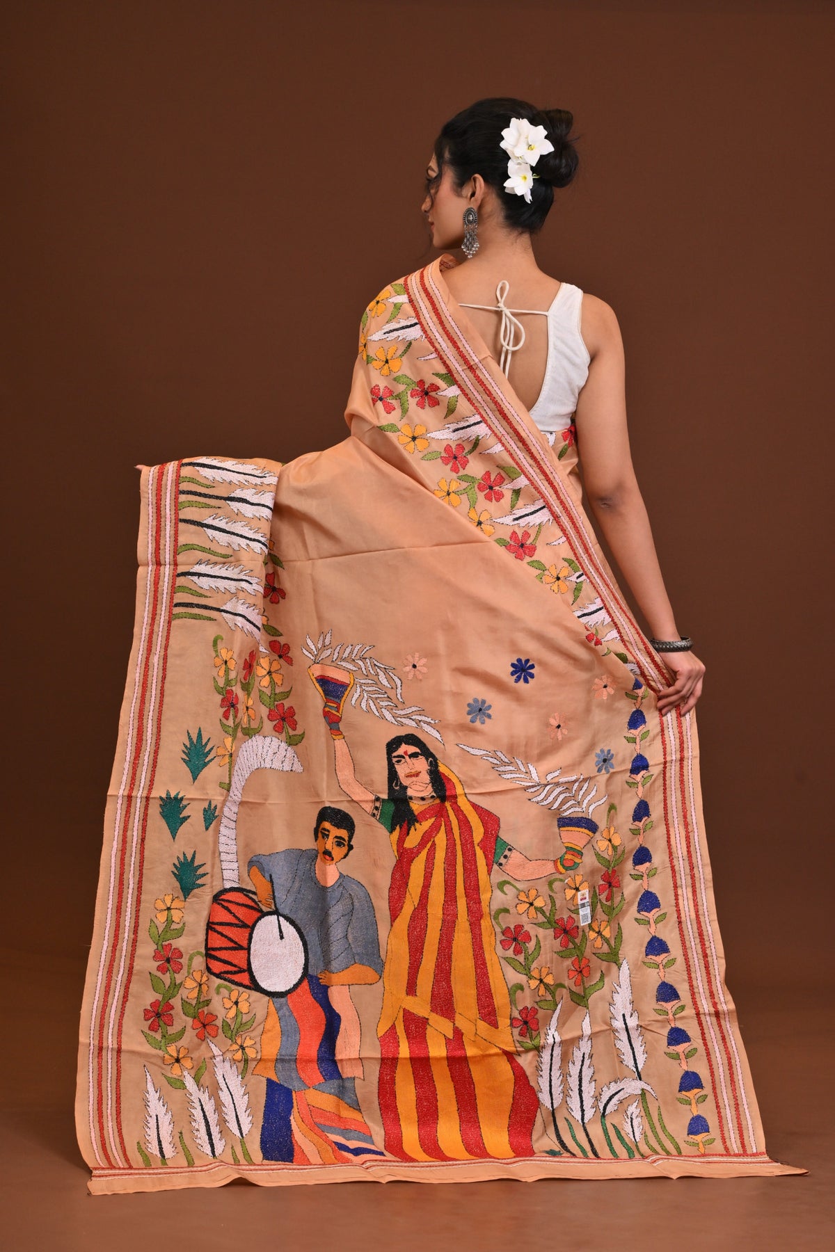 Pure Silk Kantha Saree