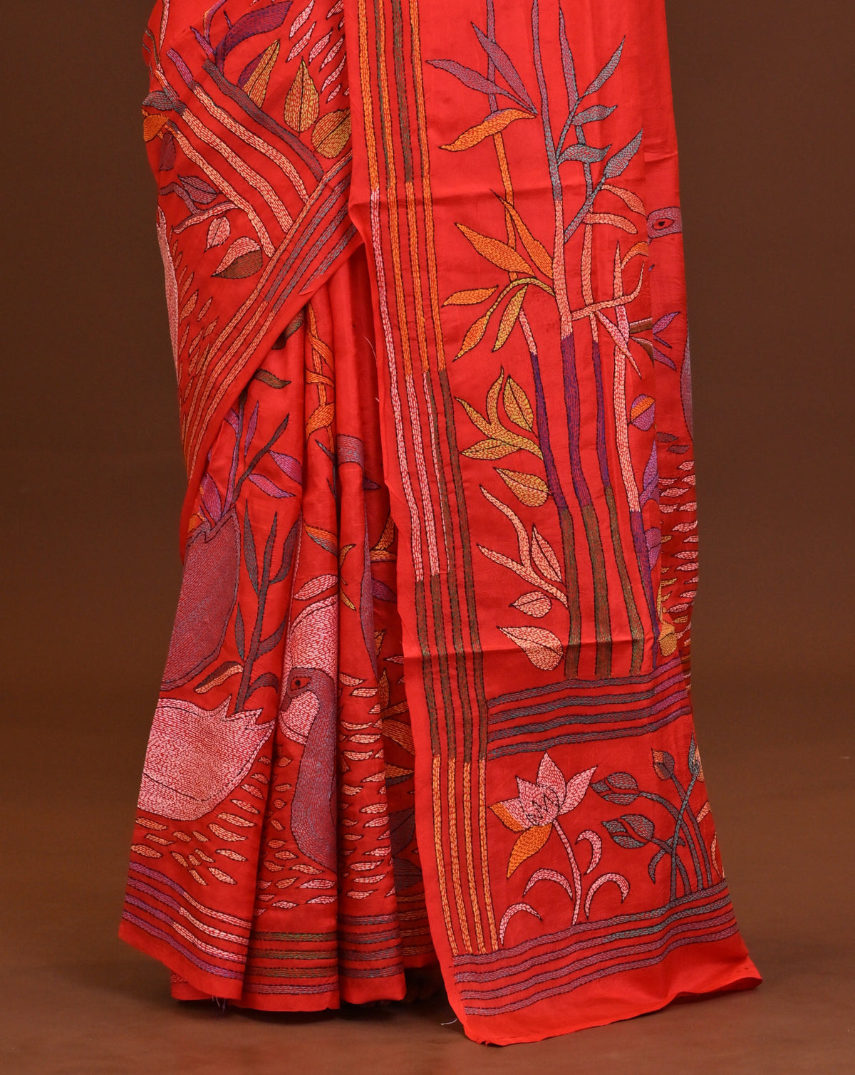 Pure Silk Kantha Saree