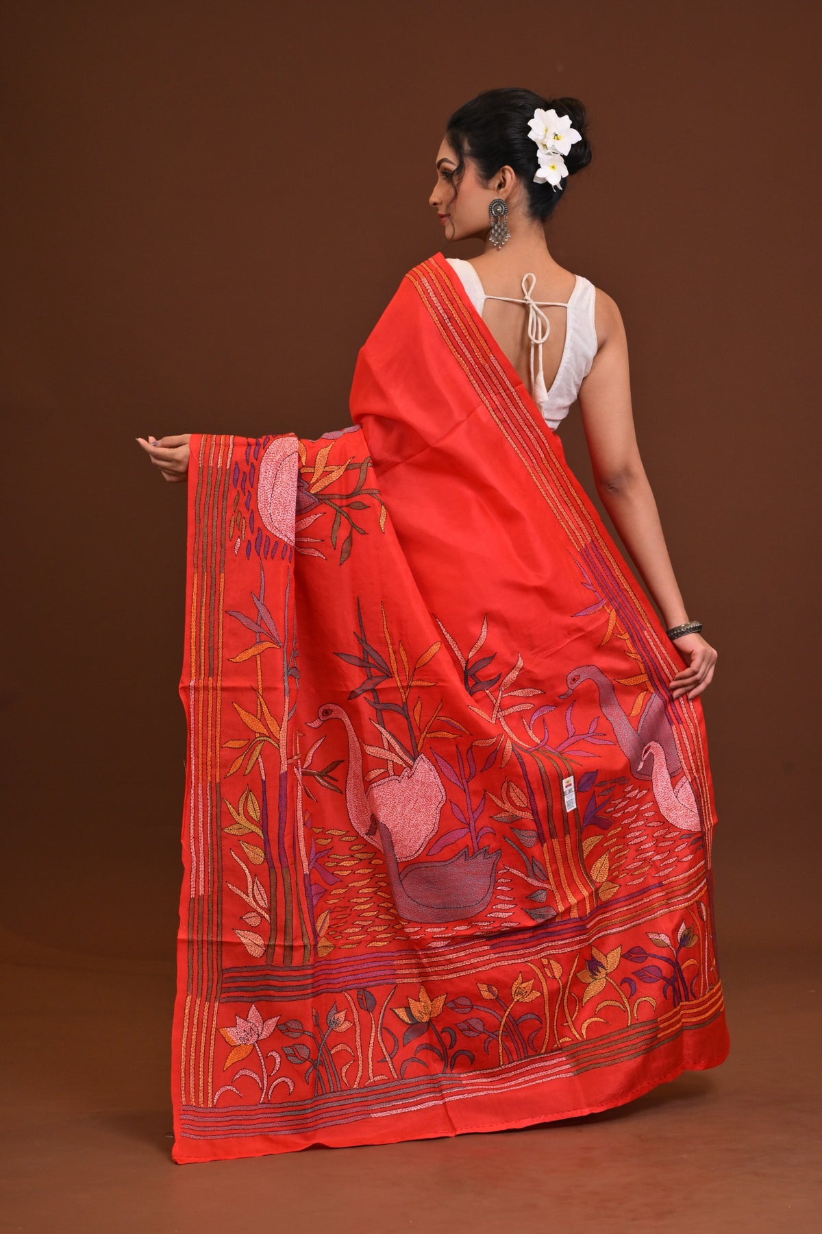 Pure Silk Kantha Saree