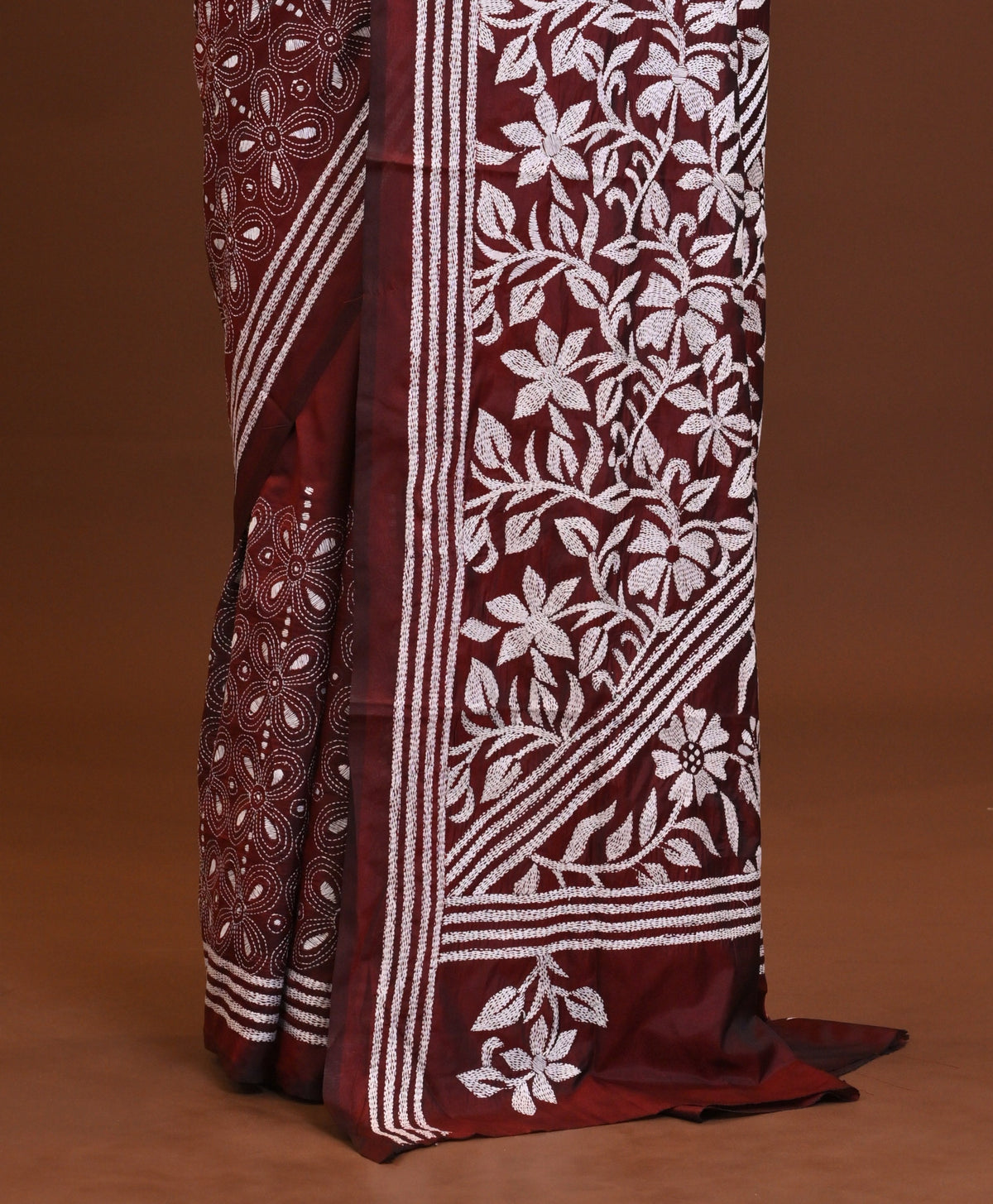 Blended Silk Kantha Saree
