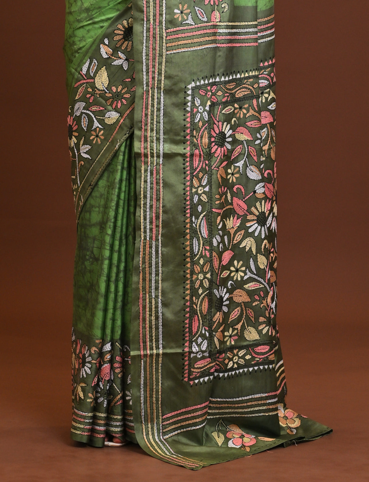 Blended Silk Kantha Saree
