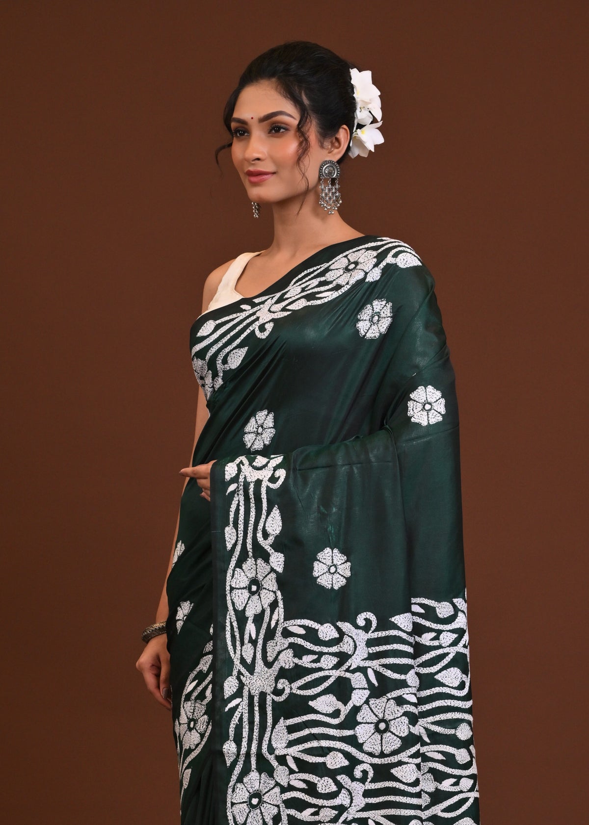 Blended Silk Kantha Saree
