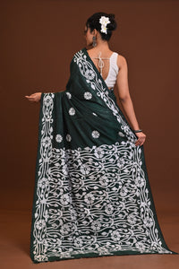 Blended Silk Kantha Saree