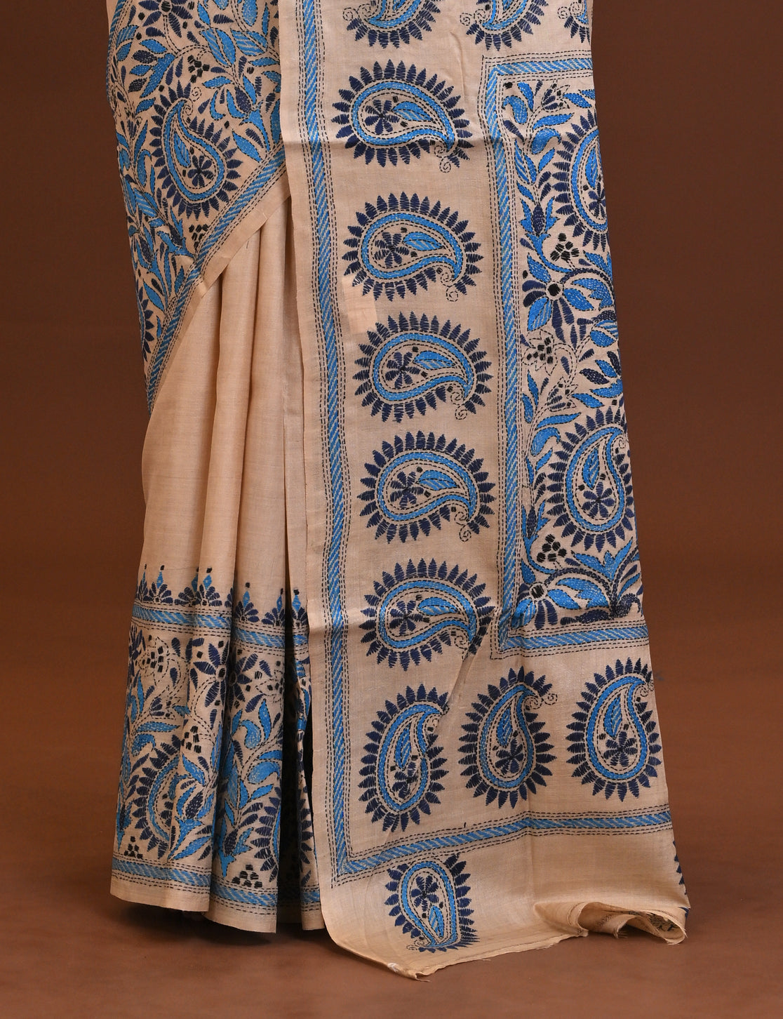 Pure Silk Kantha Saree