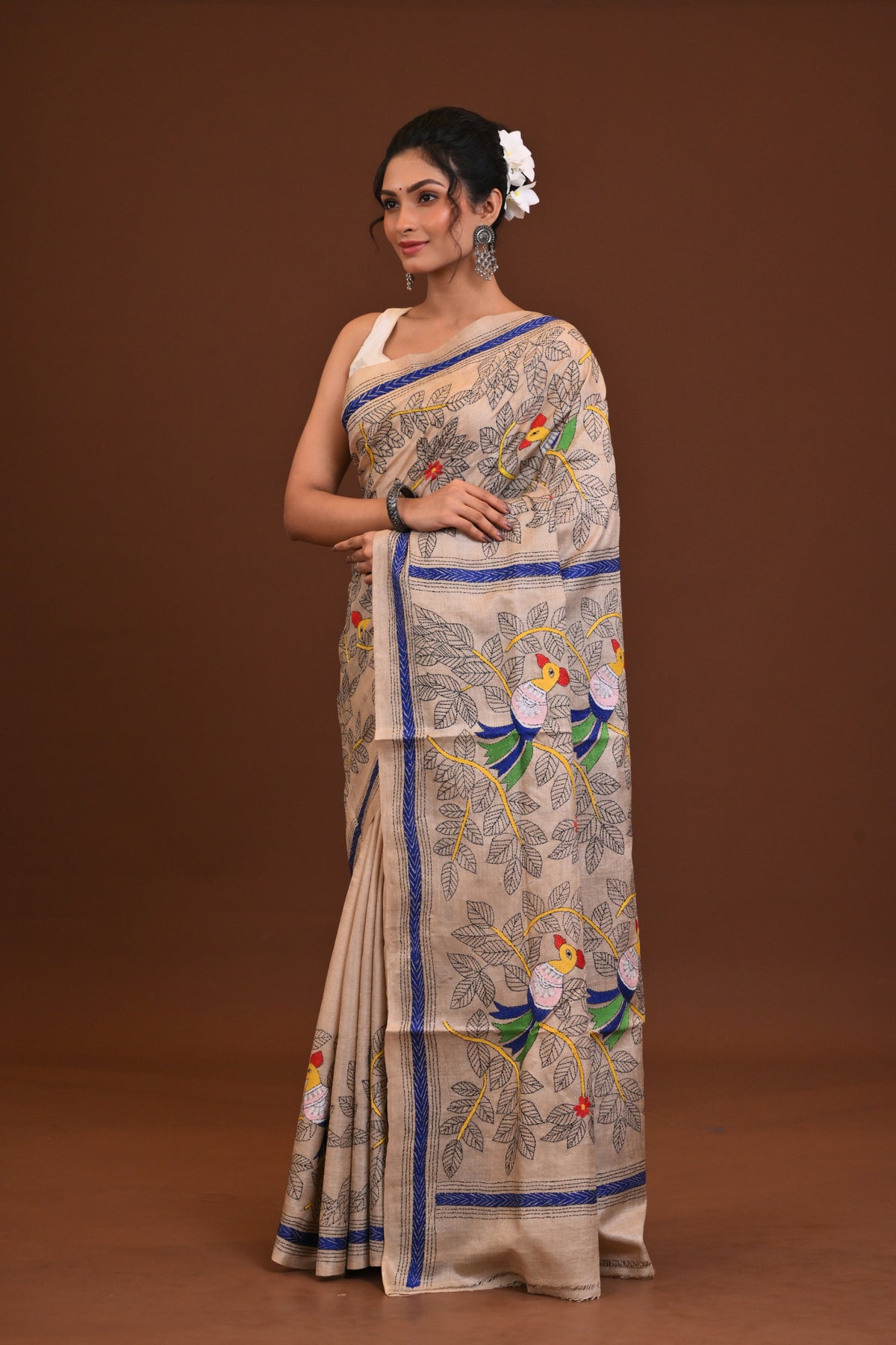 Pure Silk Kantha Saree