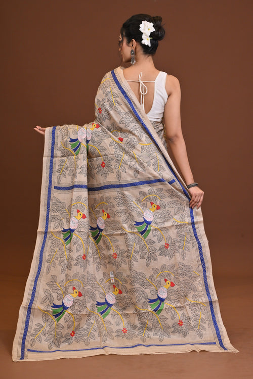 Pure Silk Kantha Saree