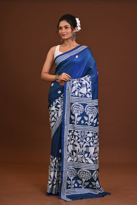 Blended Silk Kantha Saree
