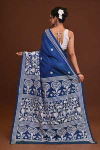 Blended Silk Kantha Saree