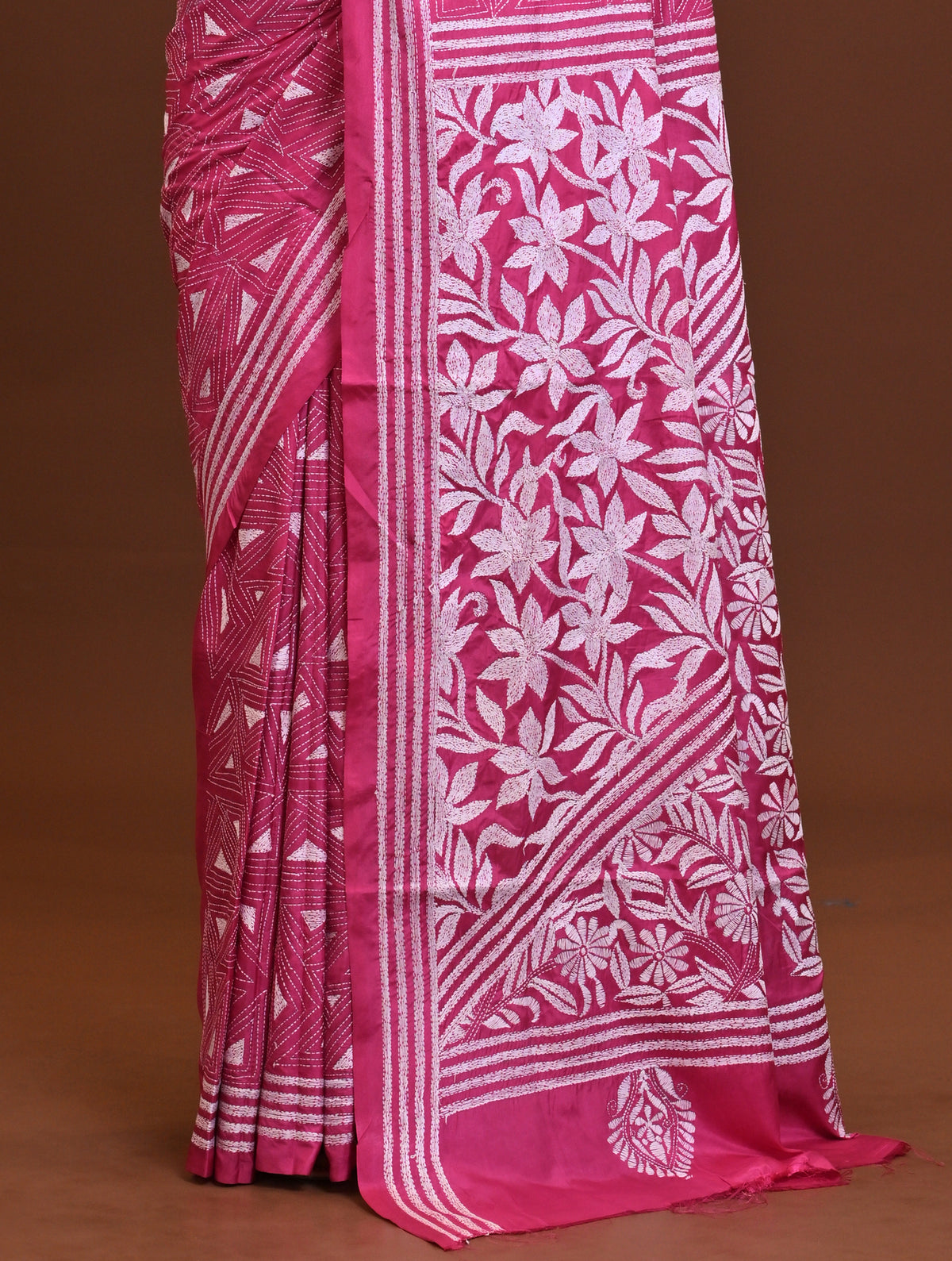 Blended Silk Kantha Saree