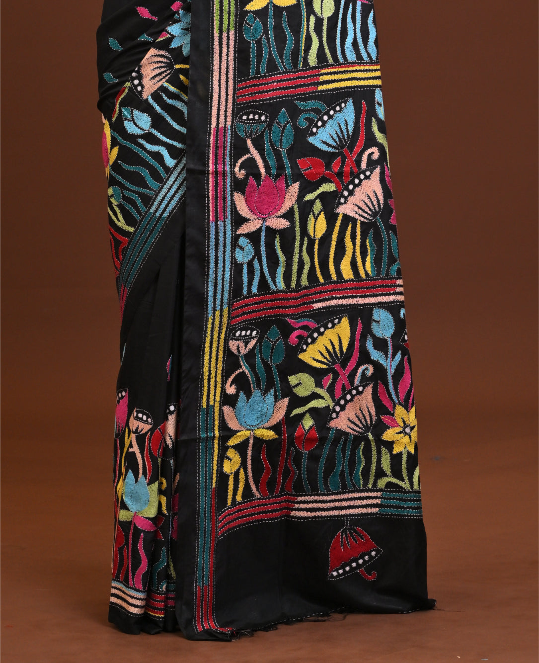 Blended Silk Kantha Saree