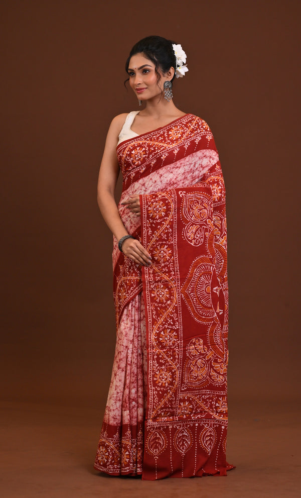 Hand Batik Saree
