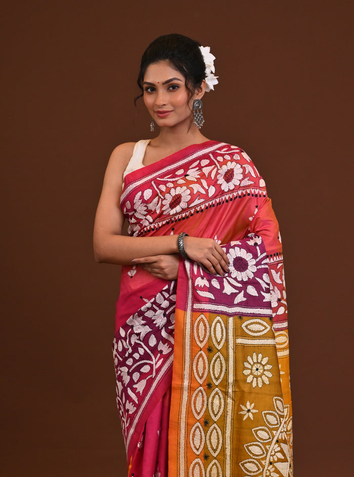Gachi Silk Kantha Saree