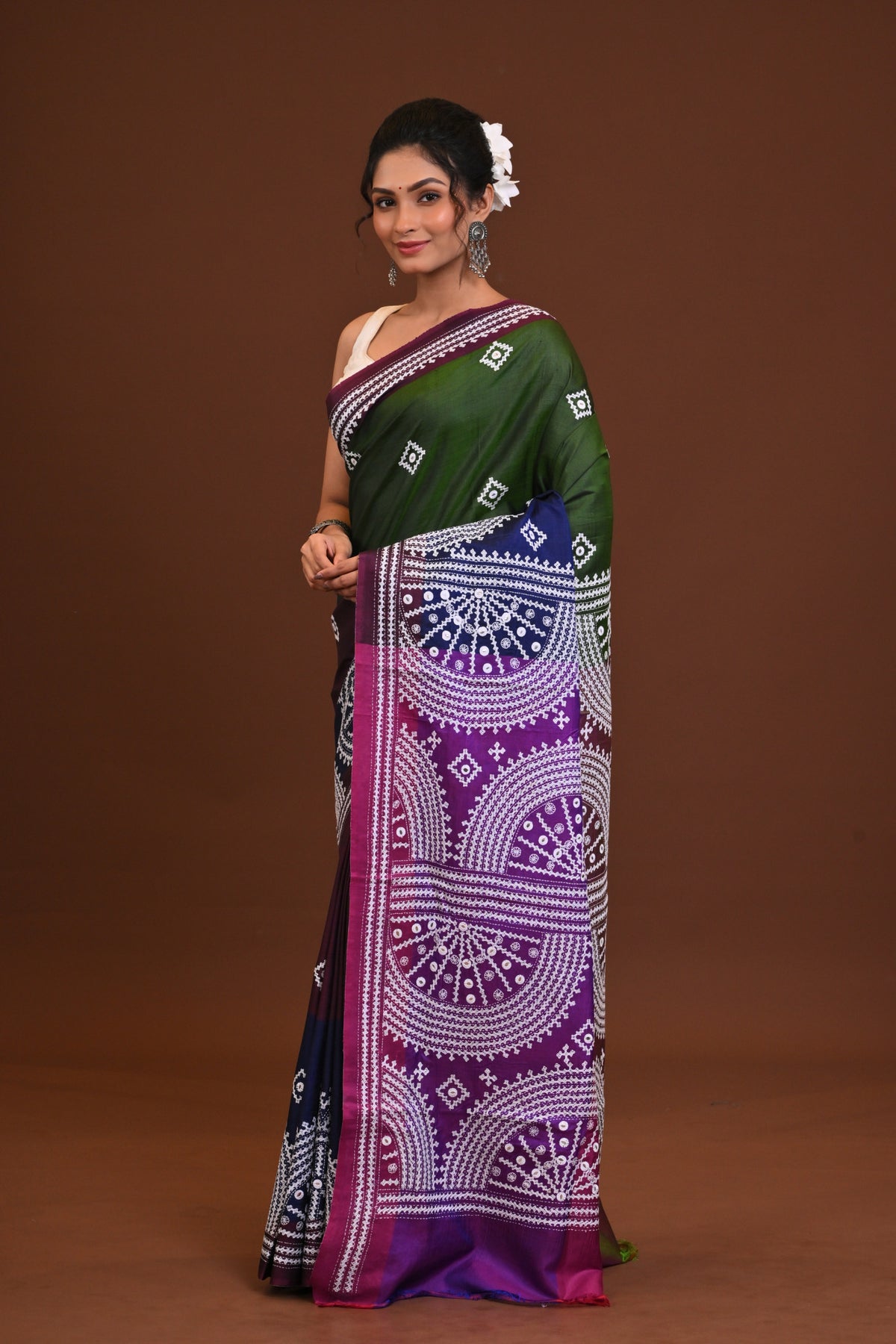 Gachi Silk Kantha Saree