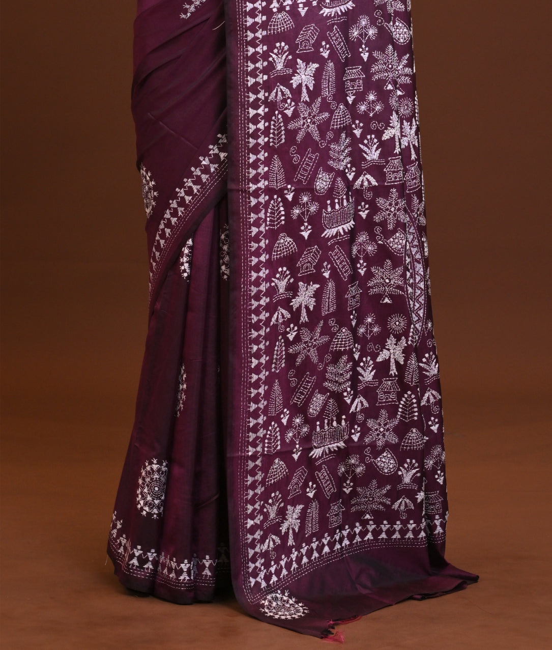 Blended Silk Kantha Saree