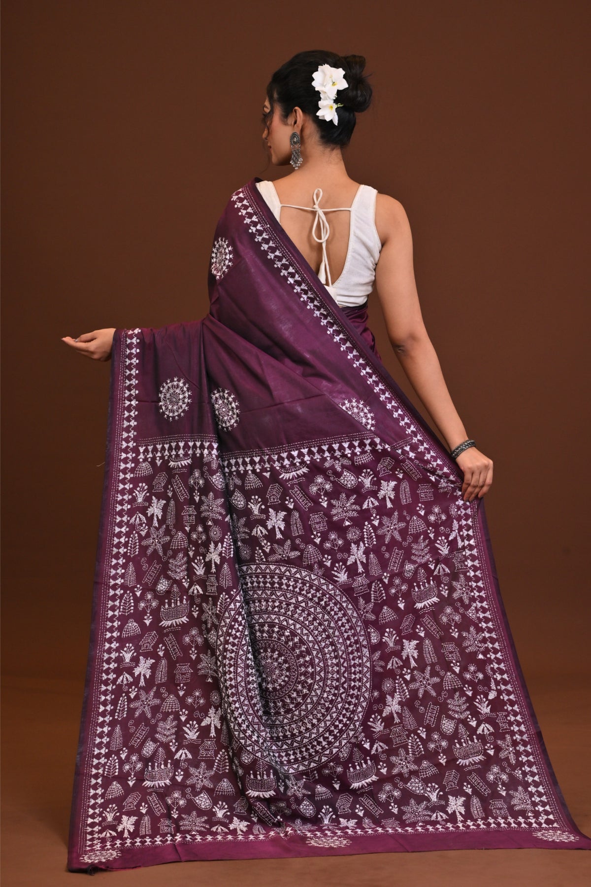Blended Silk Kantha Saree
