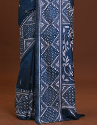 Blended Silk Kantha Saree