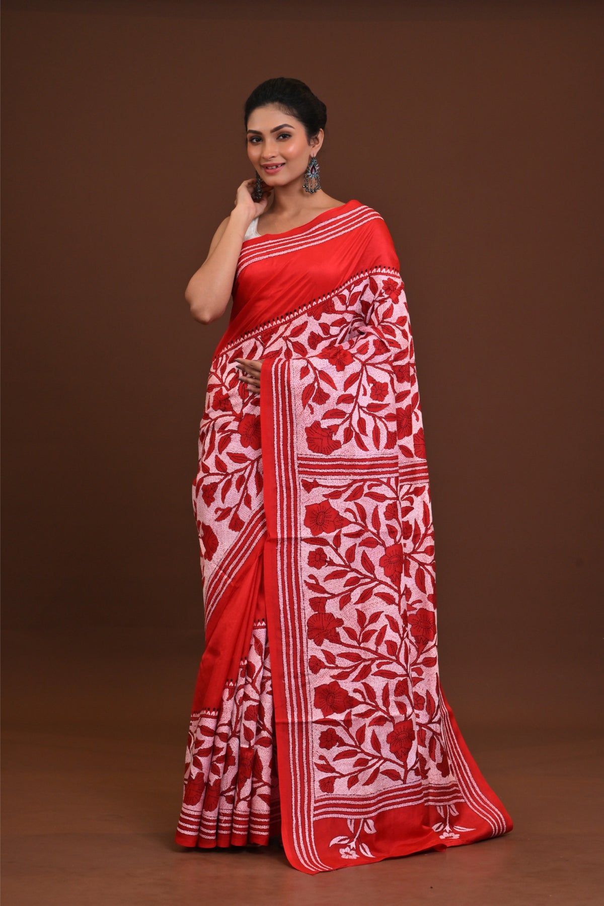 Pure Silk Kantha Saree