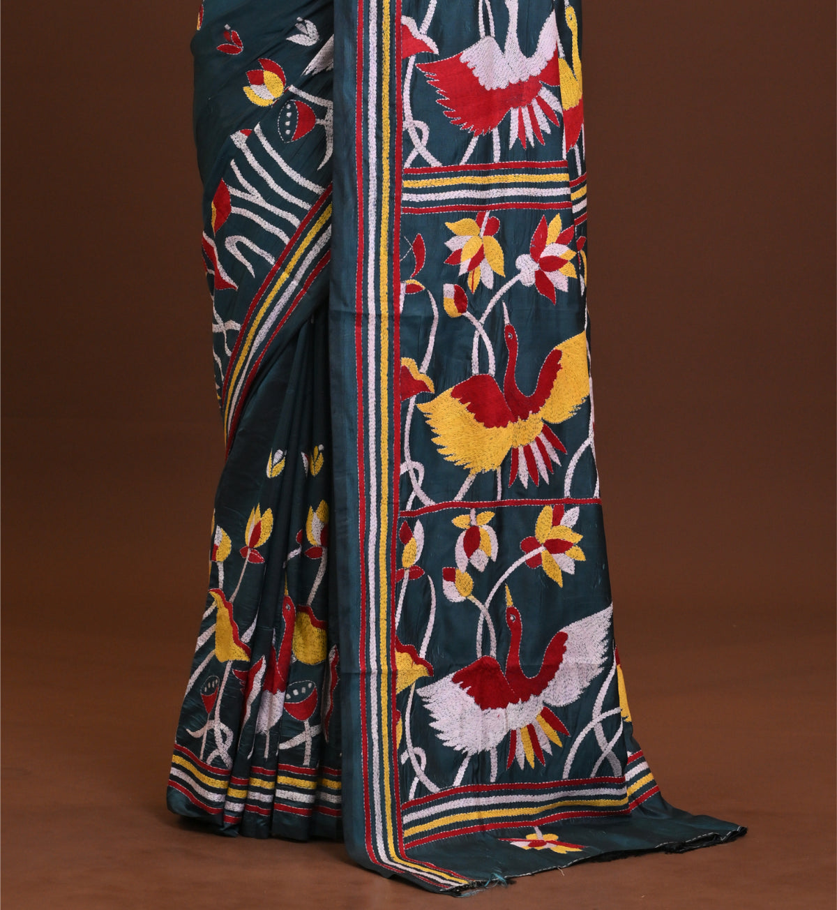 Blended Silk Kantha Saree