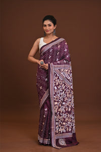 Blended Silk Kantha Saree