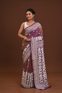 Blended Silk Kantha Saree