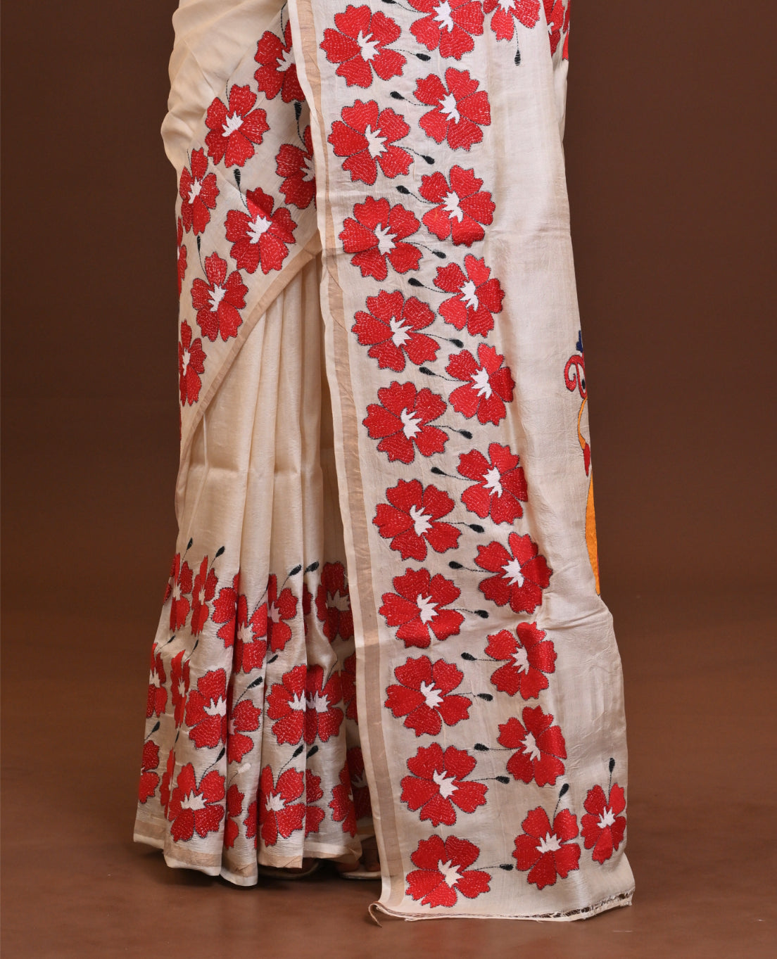 Pure Silk Kantha Saree