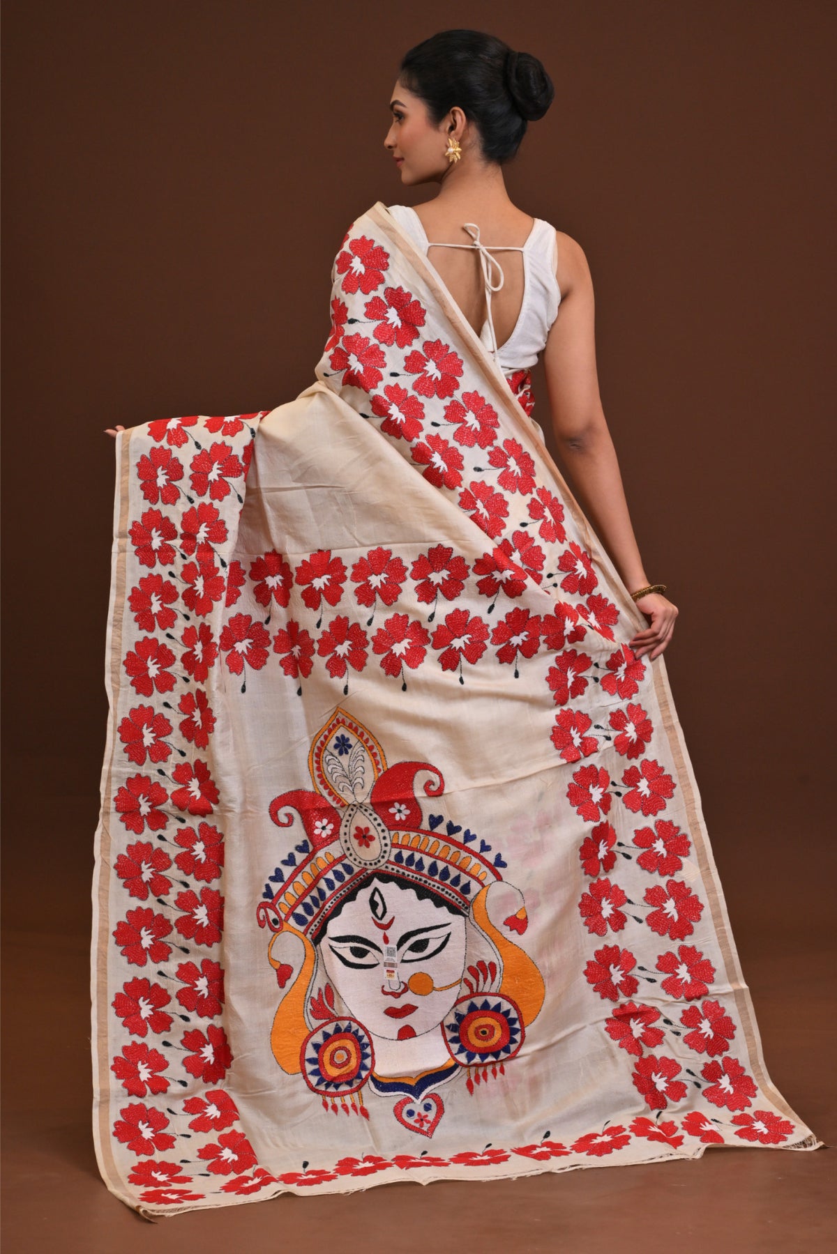 Pure Silk Kantha Saree