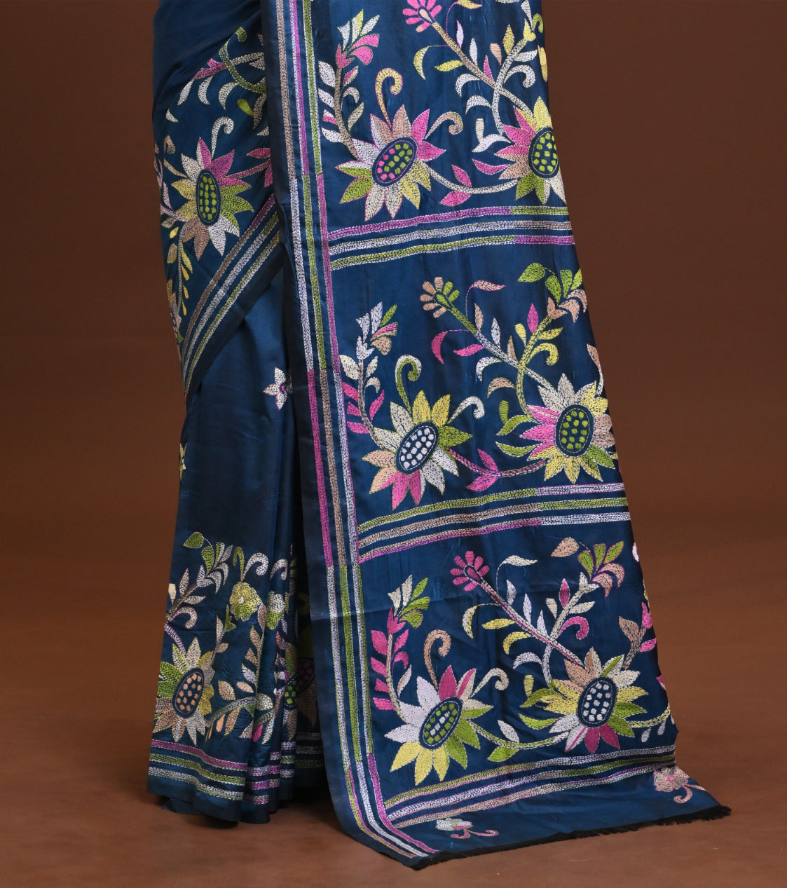 Blended Silk Kantha Saree