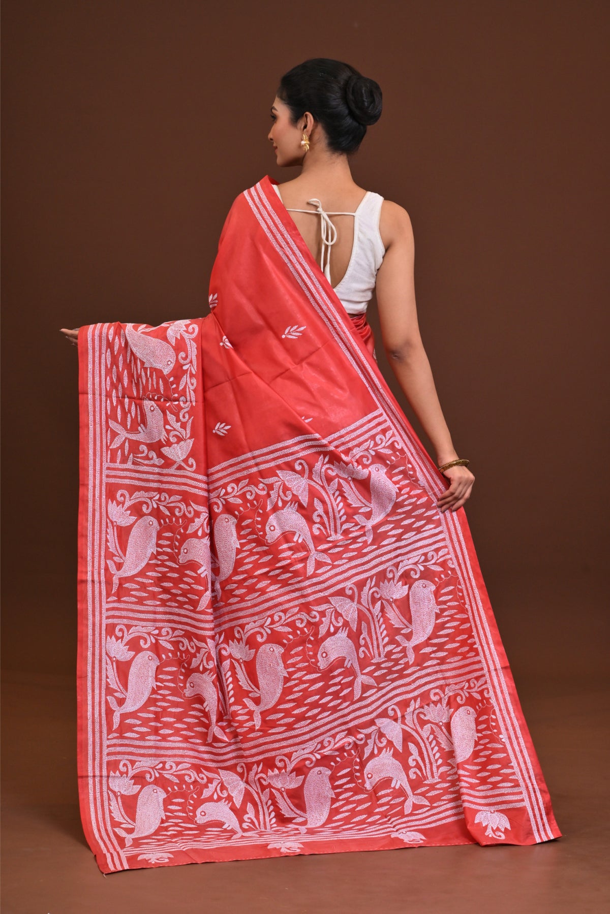 Blended Silk Kantha Saree