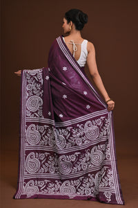Blended Silk Kantha Saree