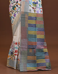 Silk Jalchuri Allover Kantha Saree
