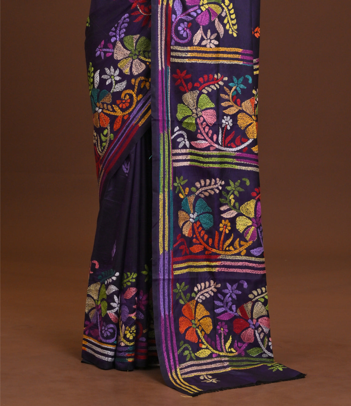 Blended Silk Kantha Saree