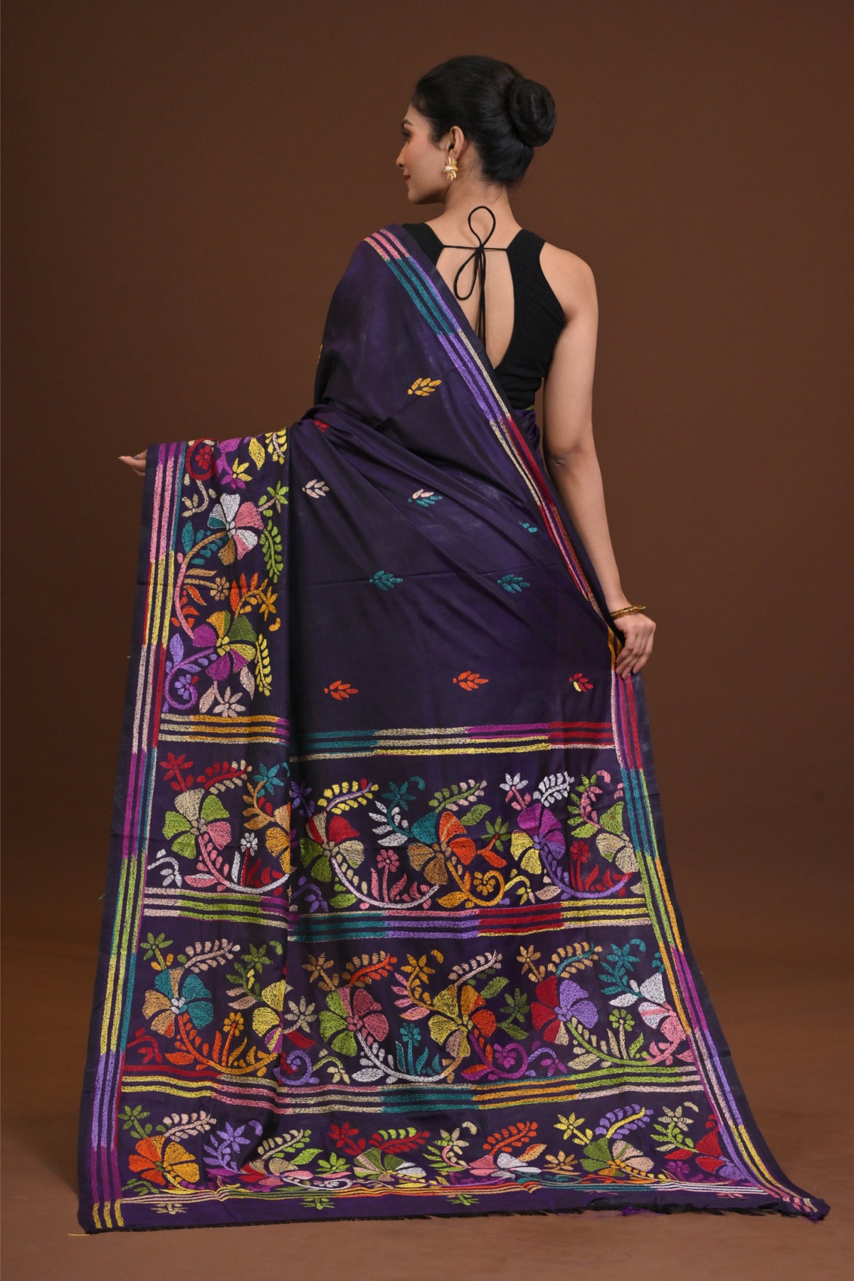 Blended Silk Kantha Saree