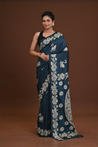Blended Silk Kantha Saree